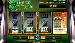 Slot with progressive jackpot from iSoftBet Lucky Clover.