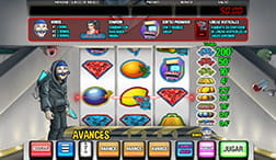 Playing the MGA Mr slot. Hacker, composed of 3 reels, in addition to an upper and a lower game.