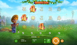 Game to the Bumper Crop slot from Playson where its friendly protagonist appears and a winning combination.