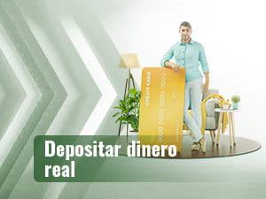 Deposit real money