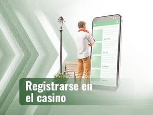 Register at the casino